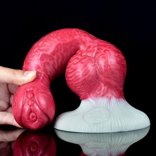 FAAK Large Knot Dog Penis Realistic Silicone Animal Dildo - Image 5