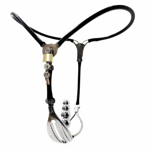 Black Emperor Y-Type Female Stainless Steel Invisible Chastity Belt - Image 4