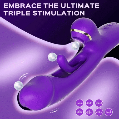 Alternative view of 2024 hot sale Skylar Hollowed slapping Clit Sucking G-spot Tapping Vibrator
