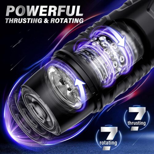HANNIBAL Automatic Male Masturbator with 7 Thrusting 7 Rotating - Image 4