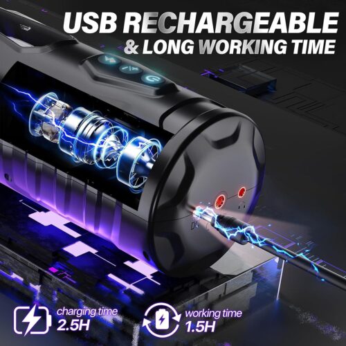 HANNIBAL Automatic Male Masturbator with 7 Thrusting 7 Rotating - Image 7
