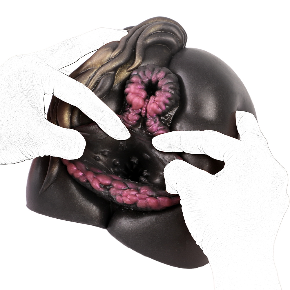 Horse Pussy Double Channel Vagina Anal Male Masturbator - Image 4