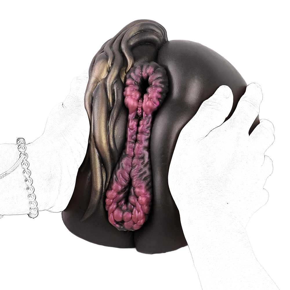 Horse Pussy Double Channel Vagina Anal Male Masturbator - Image 7