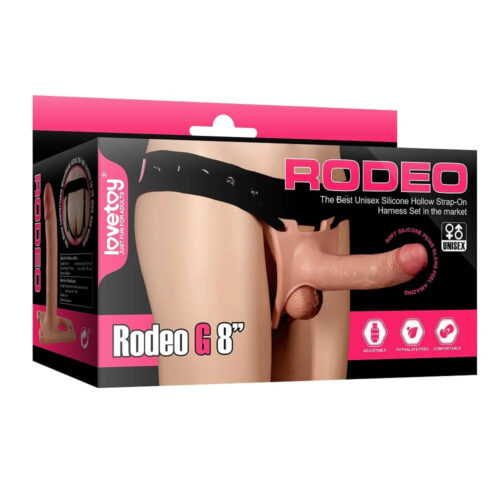 8'' Realistic Hollow strap on silicone dildo