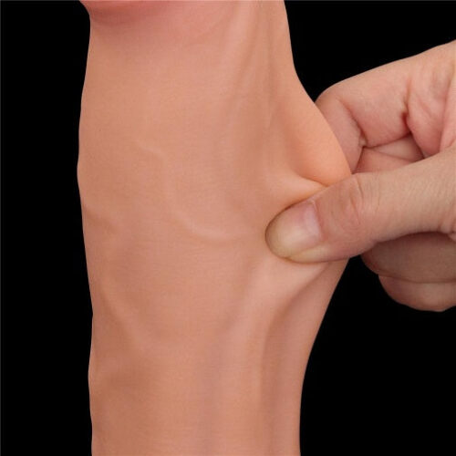 11.5'' King Sized Sliding Skin Dual Density Dildo - Image 4