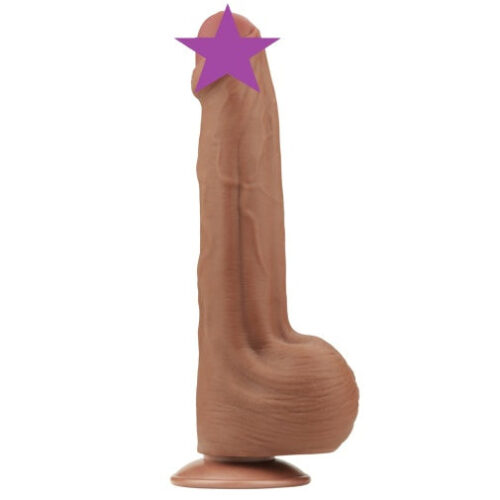 11.5'' King Sized Sliding Skin Dual Density Dildo - Image 9