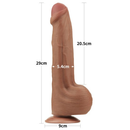 11.5'' King Sized Sliding Skin Dual Density Dildo - Image 10