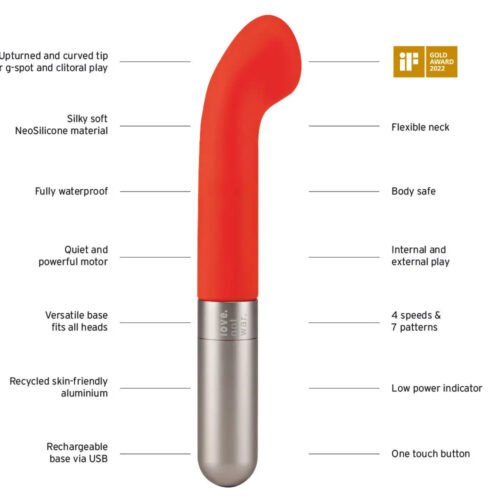 LNW Liebe Flexible and Firm G-Spot vibrator for Internal Stimulation - Image 5