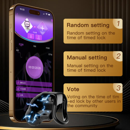 Lockink Electric Shock Cage App Smart Chastity Cage Remotely - Image 4