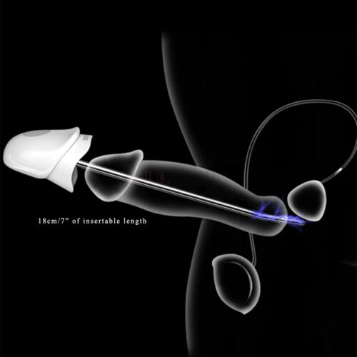 Lockink Electric Shock Male Penis Ring Metal Urethra Vibrator - Image 3