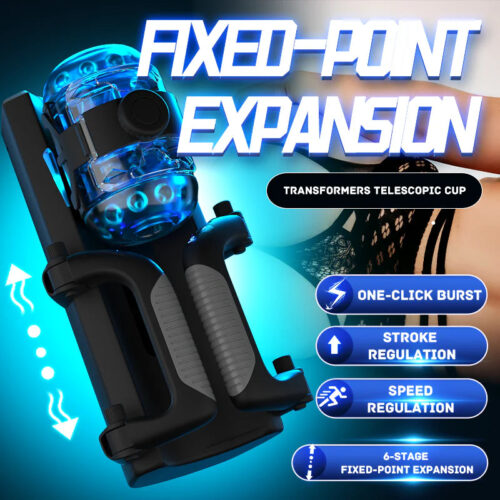 New Arrivals Masturbation cup Thrusting Cannon King Mini 6-Segment Fixed-point Telescopic Male Masturbator - Image 5