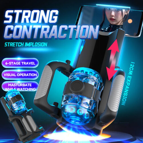 New Arrivals Masturbation cup Thrusting Cannon King Mini 6-Segment Fixed-point Telescopic Male Masturbator - Image 4
