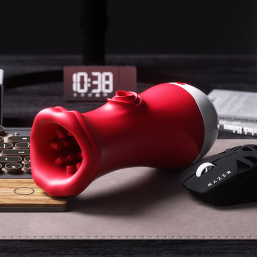 New Deep throat sucking Red lip airplane cup oral love for men - Image 8