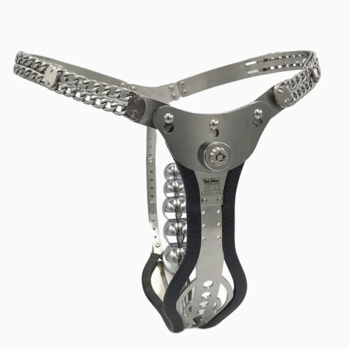 316 Stainless steel hollow female Chastity belt with vagina anal plug for women - Image 13