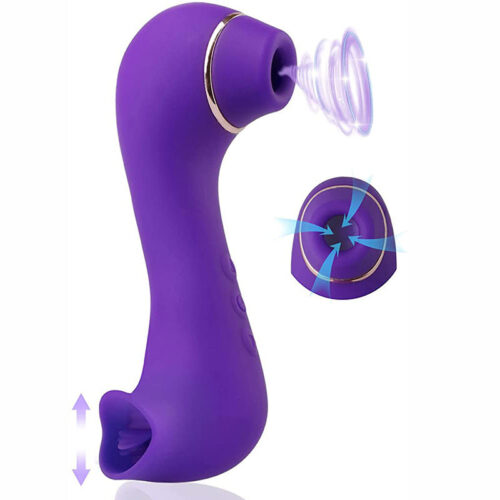 2024 hot sale 2 IN in Clitoral Sucking and licking Vibrator G spot stimulator vaginal Nipple Massager for women - Image 5