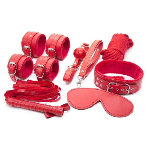 Yeain leather plush 7-piece SM bondage kit - Image 4