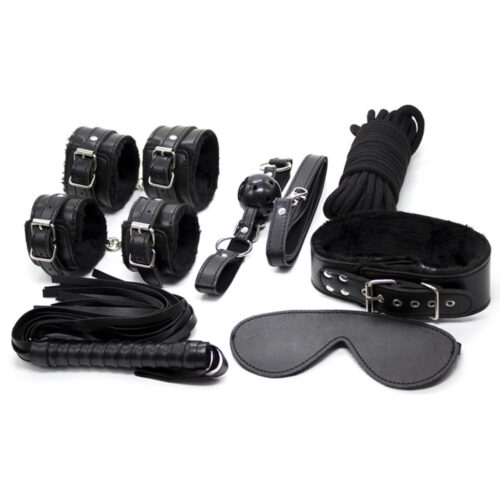 Yeain leather plush 7-piece SM bondage kit - Image 3