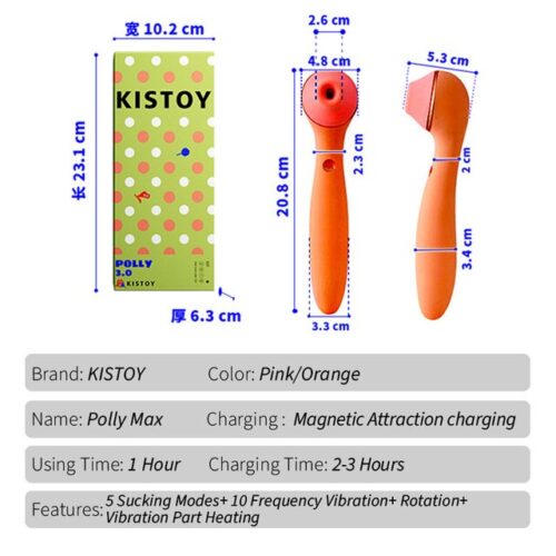 Kisstoy Polly Max 3.0 Sucking Vibrators Female Rotary Vagina Massagers - Image 5