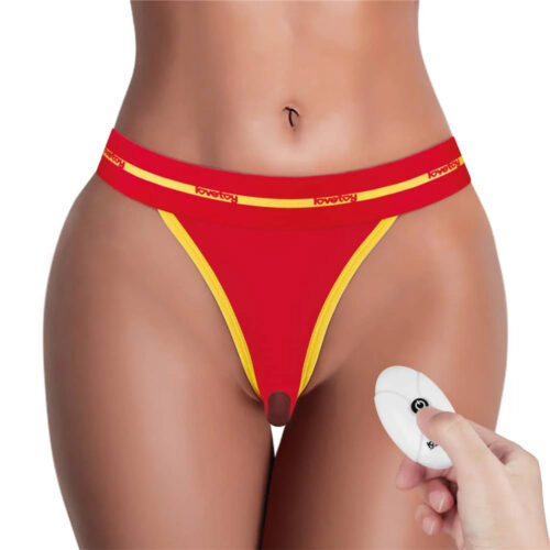Red Fuck Vibrating Sexy Panties Paired With Remote Control Bullet - Image 2
