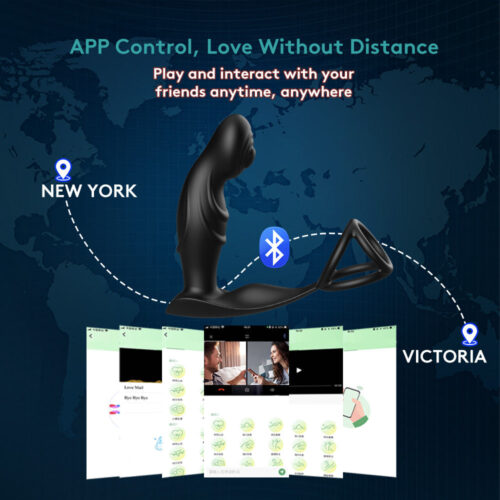 Prostate Massager Anal vibrator with Cock ring with APP control - Image 5