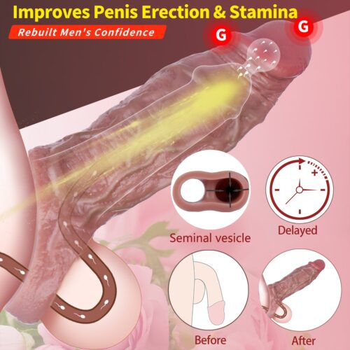 Pyrrhus S8118 Realistic Penis Extension sleeve - Image 7