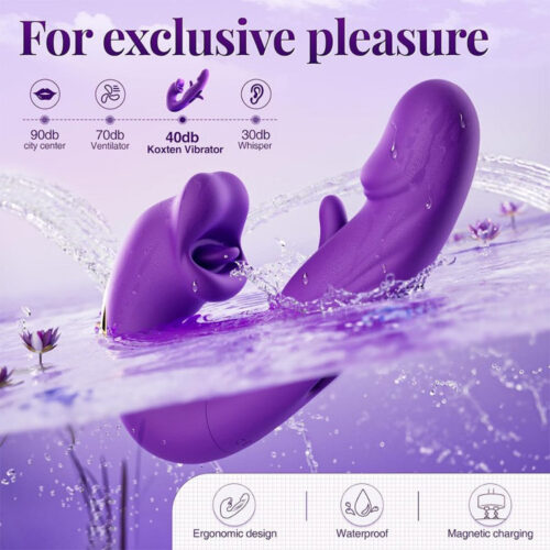 S-Hande G-Spot Vibrator with 7 Flapping 7 Vibrating 5 Licking & Sucking - Image 3