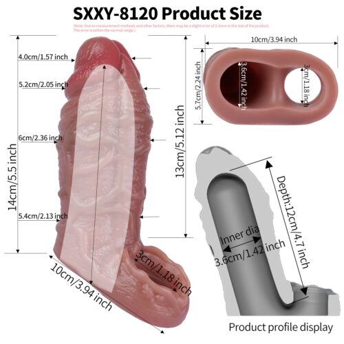 Alternative view of S8120 Echestratus Realistic Penis Sleeve Male Extender