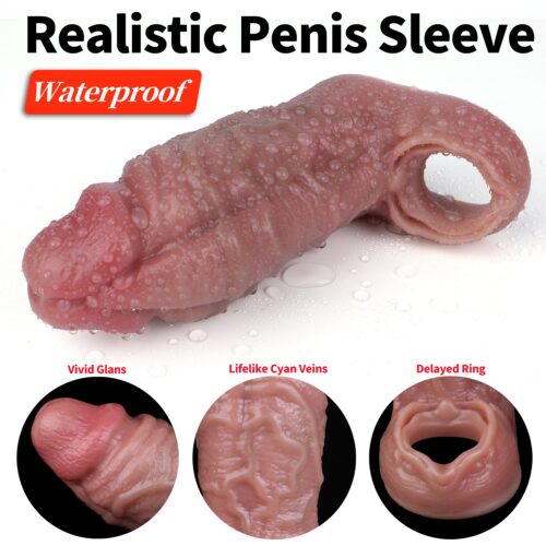 S8120 Echestratus Realistic Penis Sleeve Male Extender - Image 6