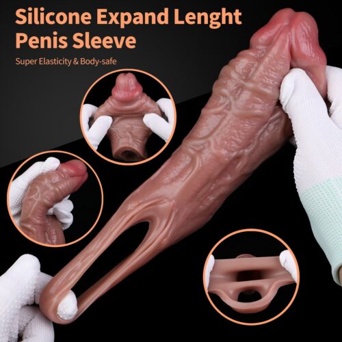 S8120 Echestratus Realistic Penis Sleeve Male Extender - Image 7