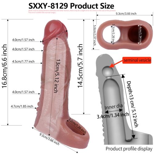 S8129 Leobotas Realistic Penis Sleeve - Image 9