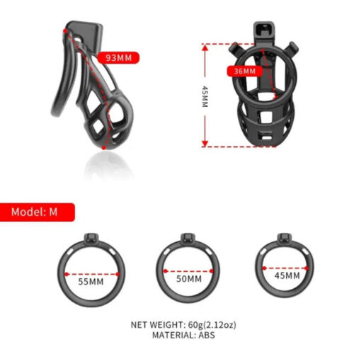 SEVANDA Naja-cobra Chastity Cage Kit For Male - Image 3