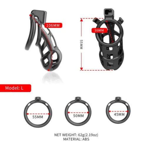 SEVANDA Naja-cobra Chastity Cage Kit For Male - Image 4