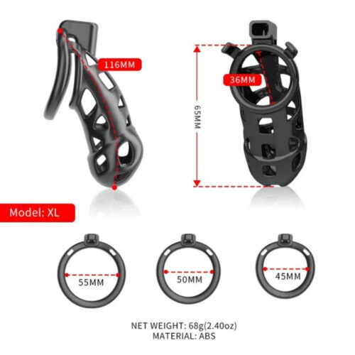 SEVANDA Naja-cobra Chastity Cage Kit For Male - Image 5