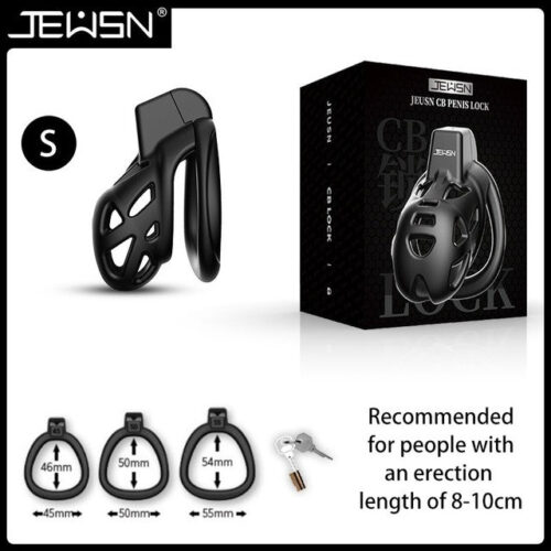 Alternative view of JEUSN CB PENIS LOCK male chastity cage adult penis Rings sex toy