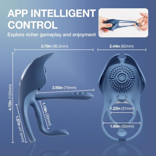 SVAKOM BARZILLAI 3-Spot stimulation cock ring with APP - Image 7