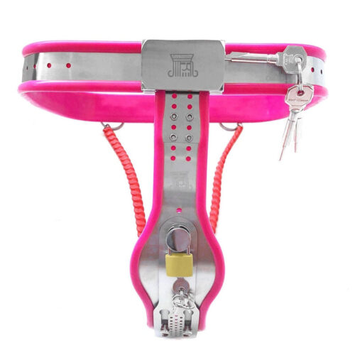 Black Emperor Stainless Steel Metal Female Y-Type Chastity Pants - Image 9