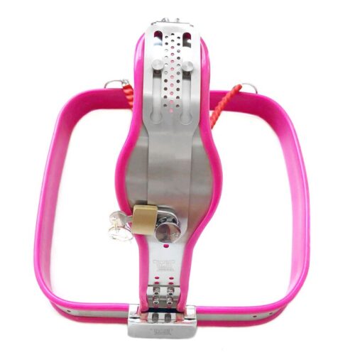 Black Emperor Stainless Steel Metal Female Y-Type Chastity Pants - Image 6