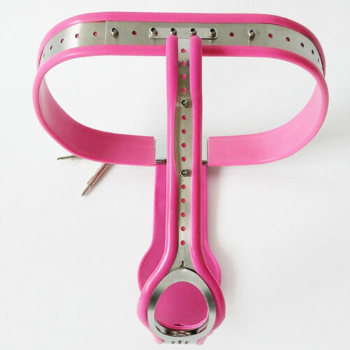 Black Emperor Stainless Steel Silicone Female Chastity Lock Device - Image 3