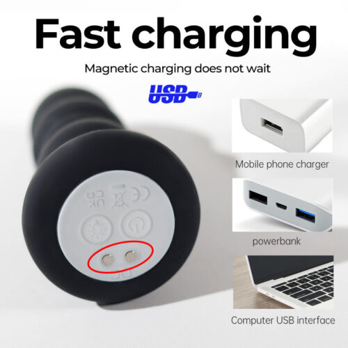 Thrusting Anal Plug Remote Control Led Light Up anal plug - Image 4