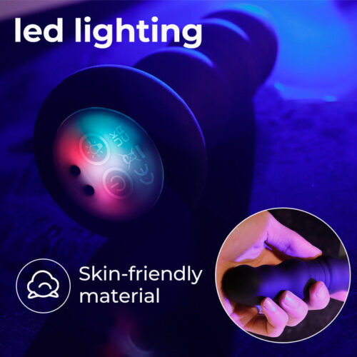 Thrusting Anal Plug Remote Control Led Light Up anal plug - Image 7