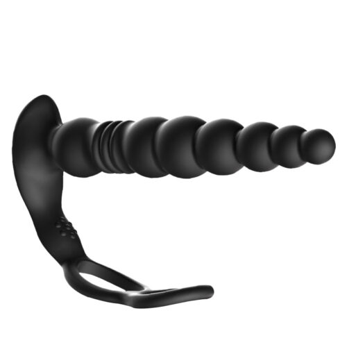 Thrusting Anal Beads with Cock Ring with Remote control - Image 4