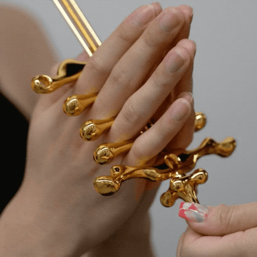 UPKO Finger Bound Play Collection Migratory Bird Metal Collar Fingers Clamps Set - Image 18