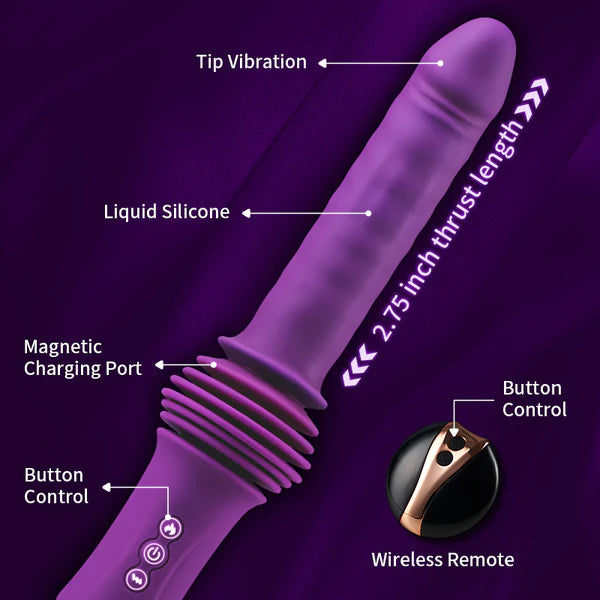 Loveworld Adjustable Base Heating Thrusting Vibrating Dildo Machine - Image 4