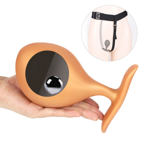 Alternative view of Wearable Anal Plug with Built-in Steel Ball Anal Toys