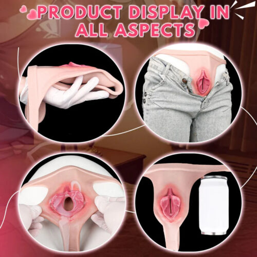 G1224 Fantasy Boy Style Strapon Silicone Fake Vagina Featuring Realistic Vulva and Vaginal Structure - Image 11