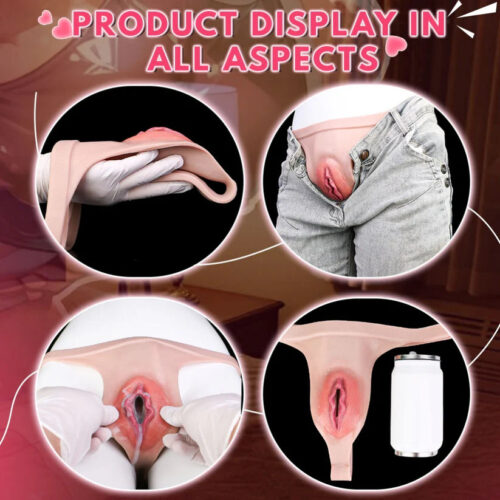 G1222 Gay Strap On Realistic Pussy Panties Life Size Vaginal Penis Massage Masturbation Toy - Image 10