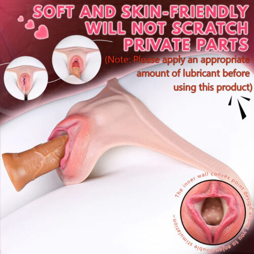 G1222 Gay Strap On Realistic Pussy Panties Life Size Vaginal Penis Massage Masturbation Toy - Image 11