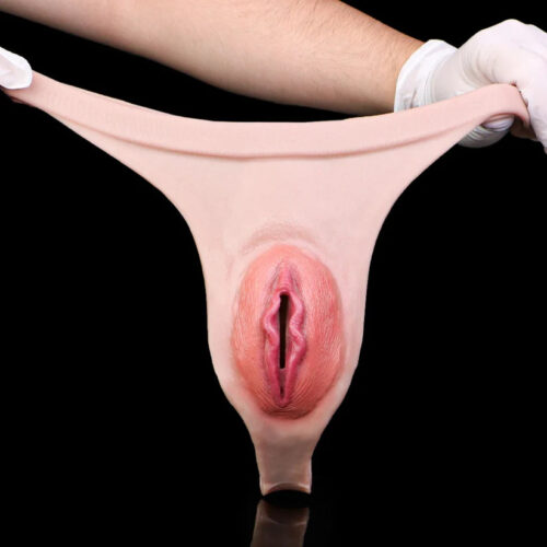G1222 Gay Strap On Realistic Pussy Panties Life Size Vaginal Penis Massage Masturbation Toy - Image 2