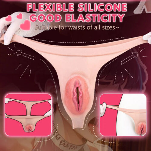 G1222 Gay Strap On Realistic Pussy Panties Life Size Vaginal Penis Massage Masturbation Toy - Image 9