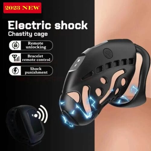 ALL-new Upgrade Lockink Nautilus Wireless Remote Control Electric Shock Chastity - main product photo
